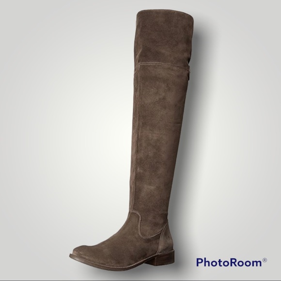 Frye Shirley Suede OTK Boots - Picture 2 of 5